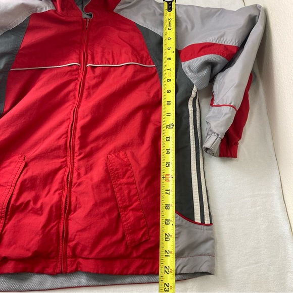 Paramount jacket full zip hooded Red/Gray Women’s Sz M￼ - Picture 12 of 16